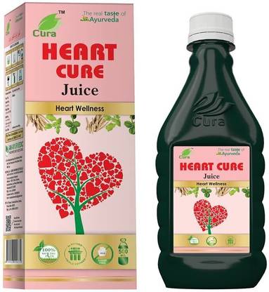 Cura HEART CURE JUICE | Blend of arjuna & ashwagandha | Healthy Heart I 500 ml