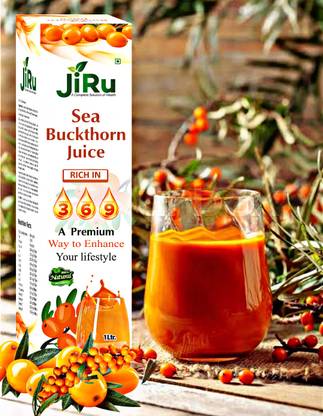 JiRu Sea Buckthorn Juice | Himalayan Berry, Enrich With Omega 3,6,9,7, Vitamin C