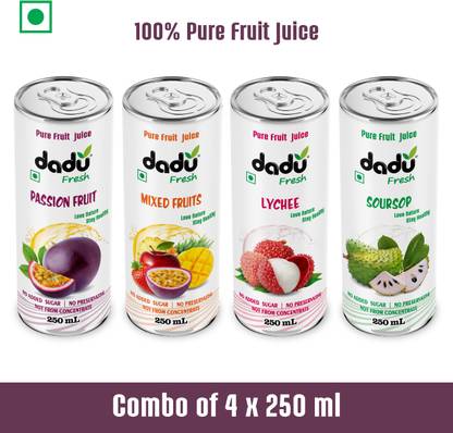 Dadu Fresh Soursop Juice, Passion Fruit Juice, Mixed Fruit Juice, Lychee Juice