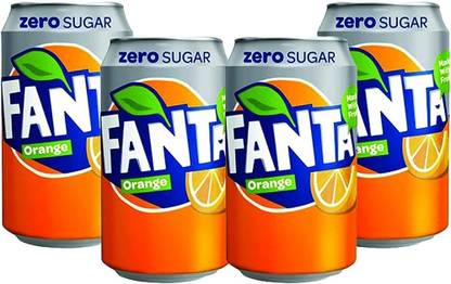 fanta Orange Juice Zero Sugar Soft Drink
