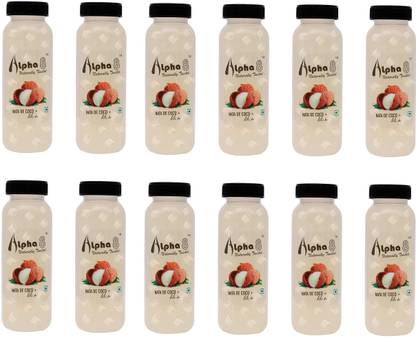 ALPHA 8 Litchi Juice (24 x 200ml) Natural Energizer & Immunity Booster, Healthy Juice
