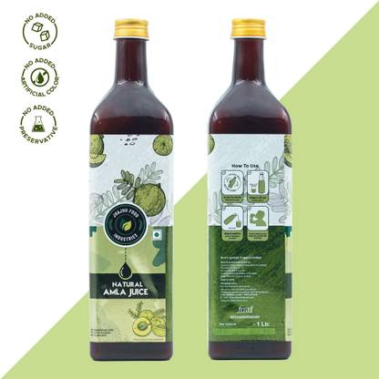 JHAJHU Natural Amla (Indian Gooseberry) Juice 1000 ml | FSSAI Certified