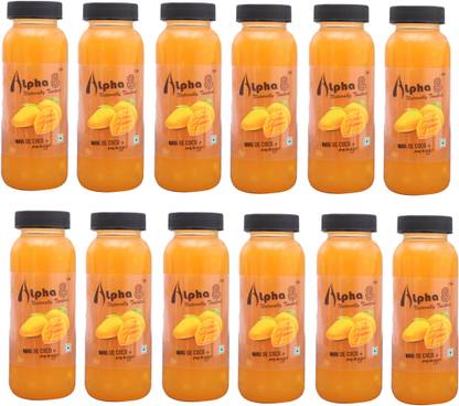 ALPHA 8 Mango Juice (24 x 200ml) Natural Energizer & Immunity Booster, Healthy Juice