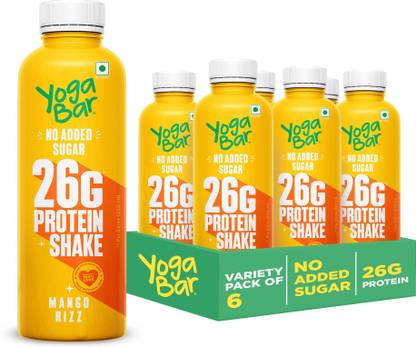 Yogabar Protein Shake rich with 26g Protein in Mango Rizz Flavour Nutrition Drink