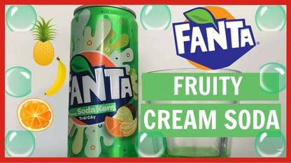 fanta Cream Soda Fruity Flavor Soft Drink (IMPORTED FROM VIETNAM)