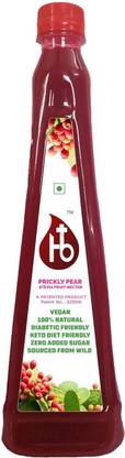 Hb+ Prickly Pear Fruit Nectar Juice, Powerful Antioxidant, Sweetened with Stevia,Red