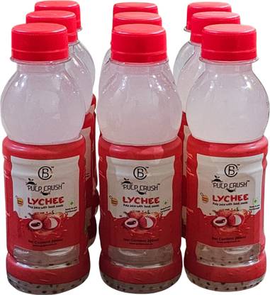 PULP CRUSH LYCHEE JUICE WITH BASIL SEEDS