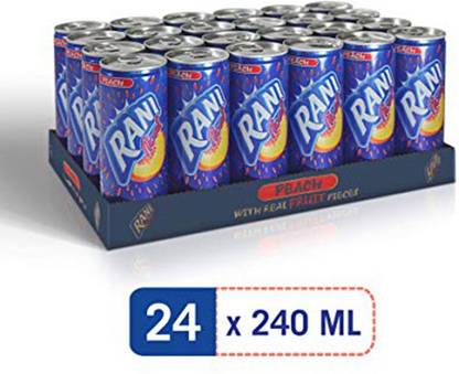 rani Peach Juices 240ml (pack of 24cans X 240ml ) Imported