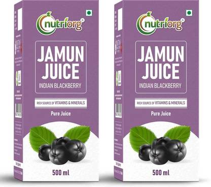 Nutriorg Jamun Juice 500ml - Made from 100% Fresh Organic Jamun