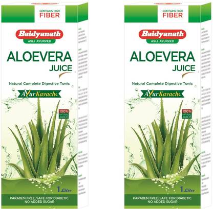 Baidyanath Aloe Vera Juice 1L | Natural Juice with Fiber
