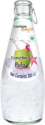 American Delight Basil Seed Drink Coconut Water With Pulp