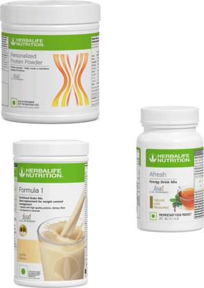 HERBALIFE NUTRITION NUTRITION COMBO-VANILA SHAKE ,PROTEIN POWDER 200GM AND TULSI AFRESH Protein Shake