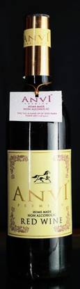 Anvi Original Homemade, Non-Alcoholic Less Sugar | Soft Red Wine Prepared With Grapes