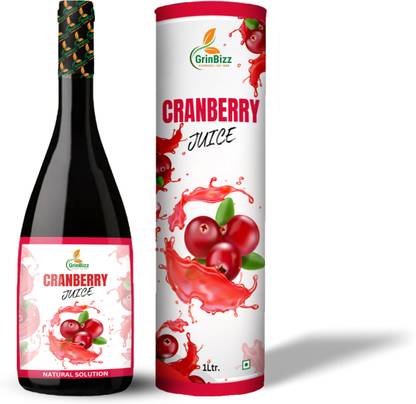 grinbizz Cranberry Juice Helps In Regulate Blood sugar, Lower Cholesterol/For UTI