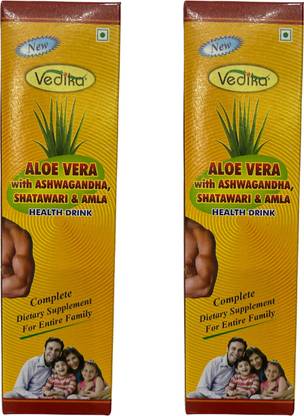 VEDIKA Aloe Vera Health Drink with Ashwagandha, Shatawari & Amla