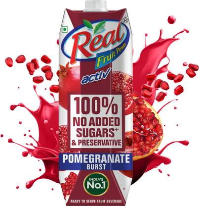 Real Activ Pomegranate Juice | No Added Sugar or Preservative | Rich In Antioxidants