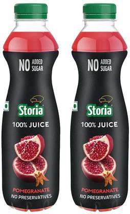 Storia 100% Fruit Juice- Pomegranate Pack Of 750ml*2