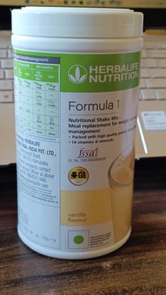 HERBALIFE Formula 1 Shake Vanilla Flaver Nutrition Shake Mix vanilla kslfjei