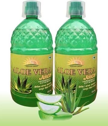 Sunchan Group Aloevera Juice Pure Oraganic Herbal 1000 X 2 ML