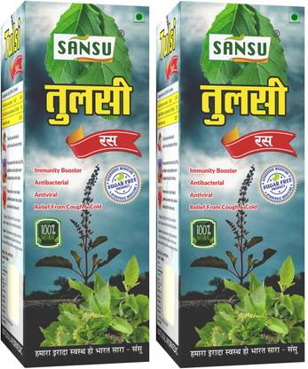 Sansu Tulsi Juice | Tulsi Ras | immunity boosters, Relief from cough & cold