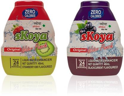 sKoya Strawberry Kiwi And Black Currant | Liquid Water Enhancer | 48ml Each
