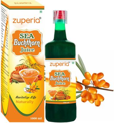 Zuperia Himalayan Sea Buckthorn Juice with Omega 3 6 7 and 9, Antioxidants and Vitamin C