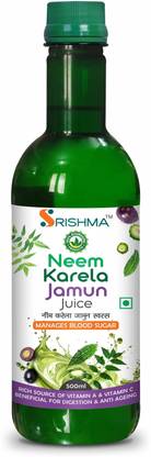Srishma Neem, Karela, Jamun, Juice for Help Balance Sugar Naturally