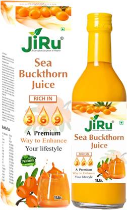 JiRu Sea Buckthorn Juice 1L | Himalayan Berries |Rich Omega 3,6,9,7 | Vitamin C Rich