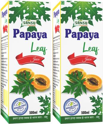 Sansu Papaya Juice, Papaya Leaf Juice Helps to Increase Platelets Counts,