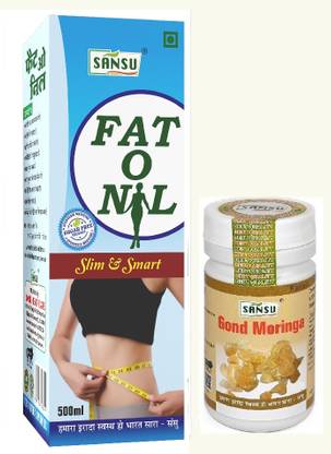 SANSU HEALTH CARE Fat O Nil Juice For Reduce Belly Fat 500ml Gond Moringa 100g
