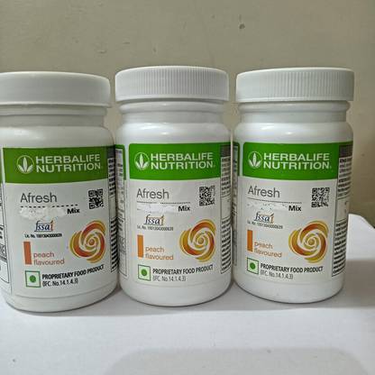 HERBALIFE AFRESH ENERGY DRINK PEACH 3 PCS A