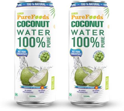 PureFoods 100% Pure Natural Vietnamese Tender Coconut Water, Nariyal Paani