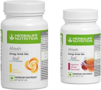 HERBALIFE LEMON AND KASMIRI KAHWA AFRESH ENERGY DRINK