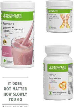 HERBALIFE NUTRITION NUTRITION COMBO-ROSEKHEER SHAKE ,PROTEIN POWDER 200GM AND GINGER AFRESH Protein Shake