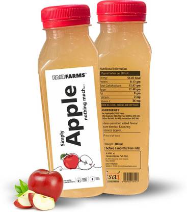 Fairfarms Apple Juice | Simply Apple Nothing Much (Pack of 4x300ml each)