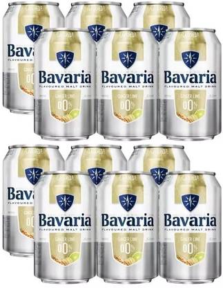 Bavaria Ginger Lime Flavoured Non Alcoholic Fruit Drink Each 330Ml Pack Of 12