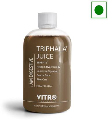VITRO Triphala Juice with Ajwain, Hing, saunf and Senna