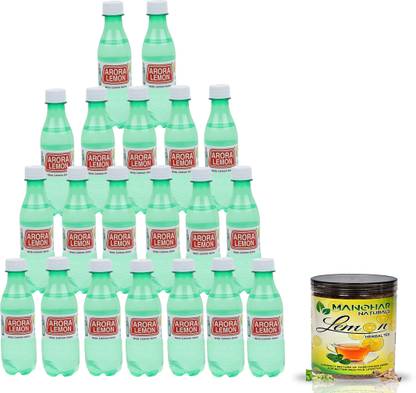 MANOHAR NATURALS Arora Lemon Juice, 250ml (PACK OF 20) WITH HERBAL LEMON TEA (250GM)