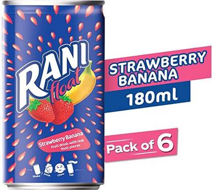 rani Strawberry Banana Float Jar, 6 X 180 g