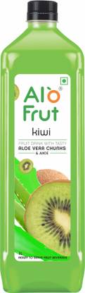 ALOFRUT Kiwi Aloevera Chunks & Juice 1000mL | Ready to Serve Fruit Drink