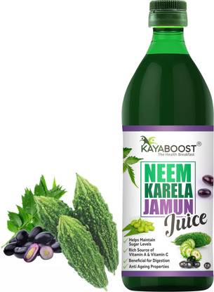 KAYABOOST Neem, Karela, Jamun Juice - 100% Natural & Sugar Free