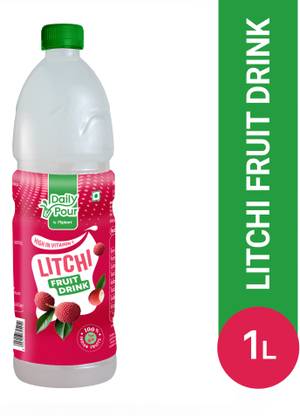 Daily Pour by Flipkart Litchi Fruit Drink, 100% Indian Fruit, High in Vitamin C