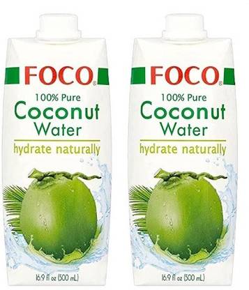 FOCO Coconut Water, 2 x 500ml ( Pack of 2 )