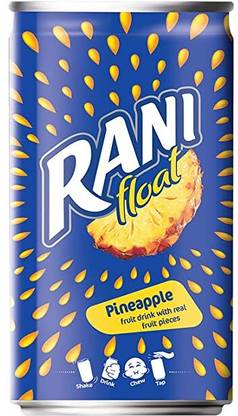 rani Pineapple Float Fruit juice can,pack of 24 X 180 ml