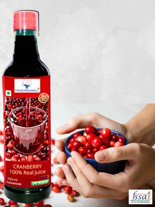 TRUEDREAMALL 100% Pure Cranberry Juice Unsweetened (Great for Urinary Tract Infections)- Premium Quality, Pure & Delicious, 100% Natural & Organic