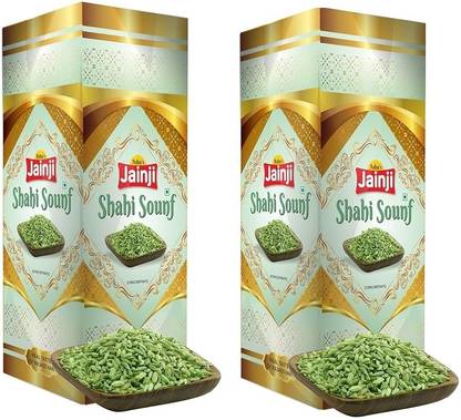 jainji Green Sauf SHARBAT Refreshing Drink Saunf Fennel Ready Drink With Milk/ Water