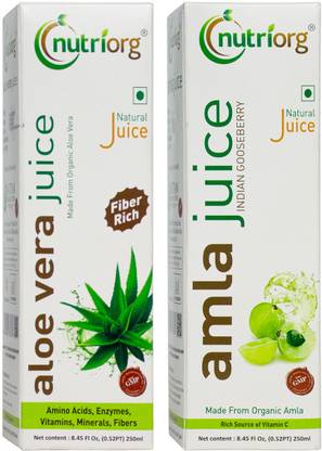Nutriorg Amla/Aloevera Juice (Detox Pack)