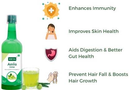 seya Amla Juice Rich Source of Vitamin C 800ml
