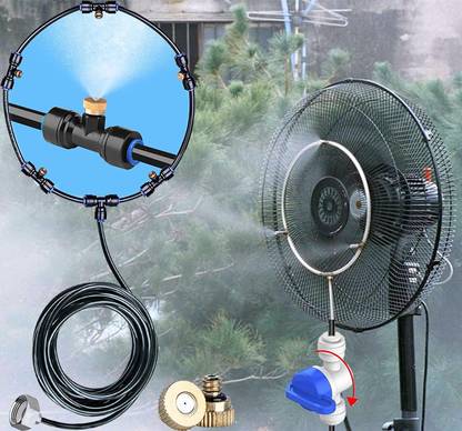 DIY Crafts 5 Pcs Nozzle Mist Cooling System Fan Misting Kit for Plants Swimming Pool Nozzle 0 L Hose-end Sprayer