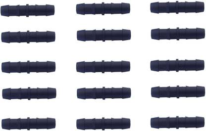 Bhagirath Drip Irrigation Pipe 16mm Accessories Straight Connectors for Drip Watering Pipe Straight Joiners 125 Pieces. Drip Irrigation Kit
